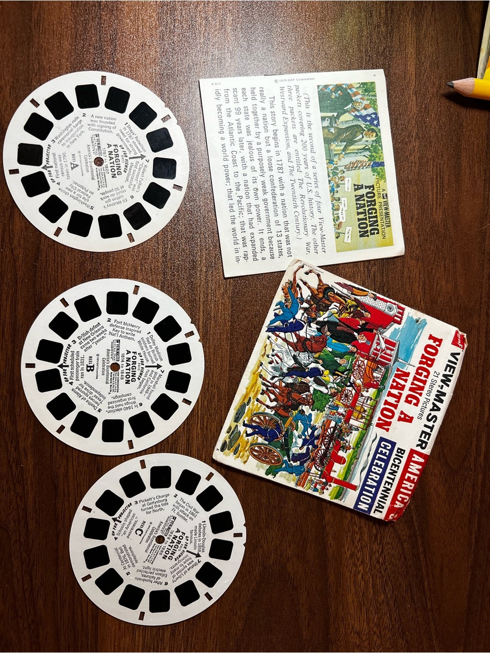 View-Master 3-Reel Set - Forcing a Nation (White Reels)